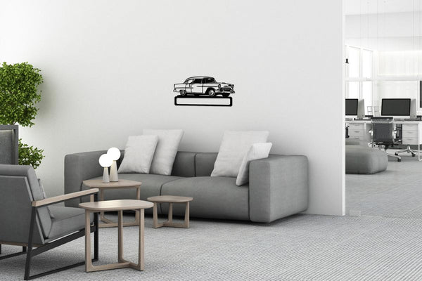 Classic 55 Chevy Bel-Air 4 door Sedan Wall art - add your own text