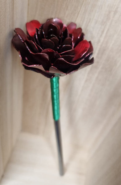 Stunning Candy Red Metal Flower